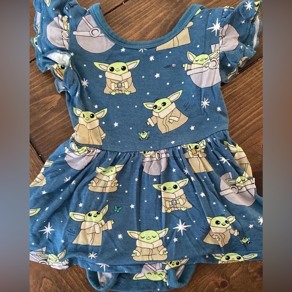 Little Sleepies Grogu twirl 0/3m